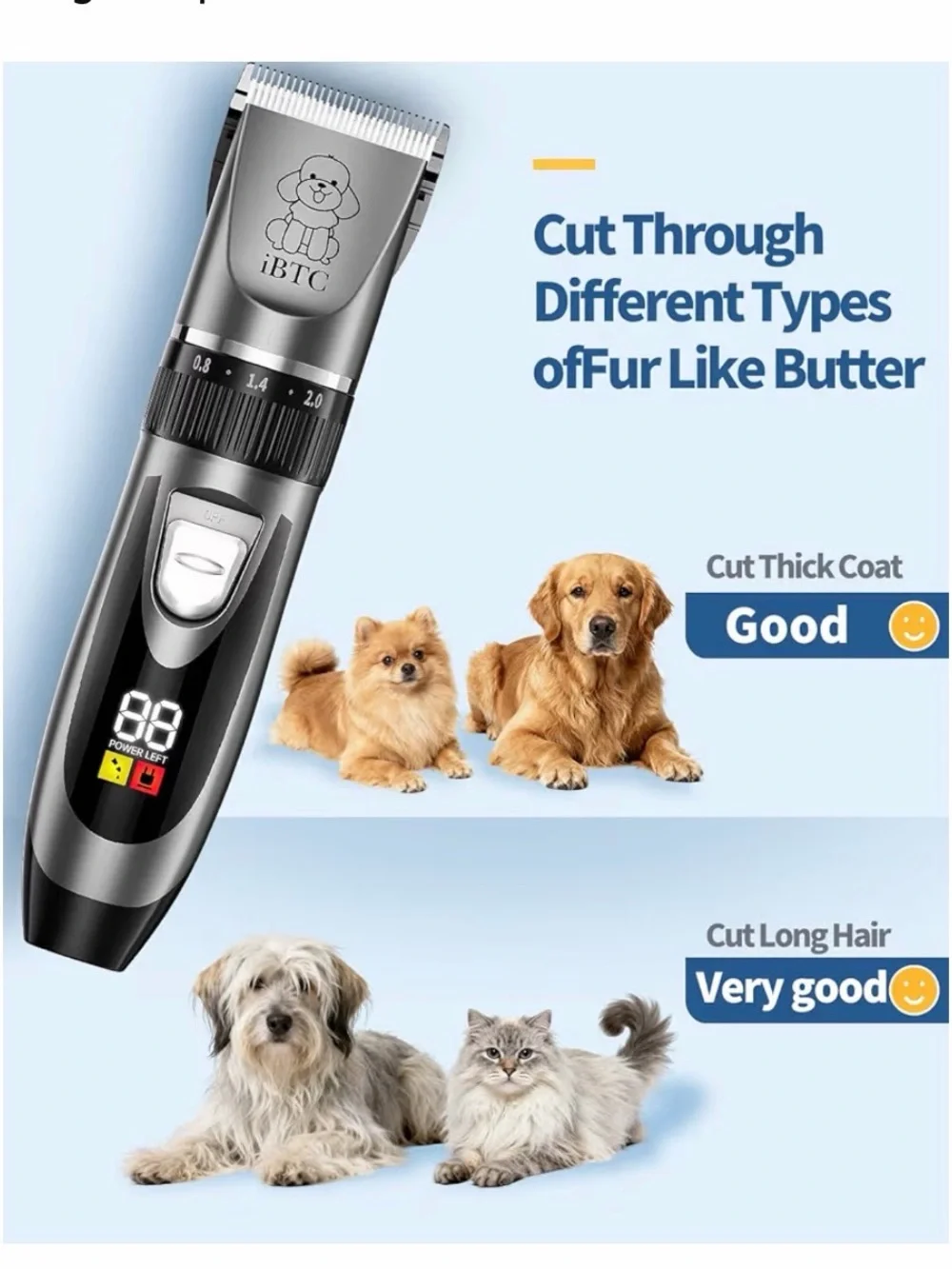 Papmini Pet Grooming Clippers Kit in Black & White -  BB2